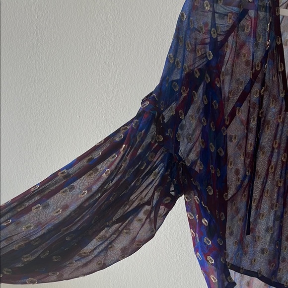 Evereve Cleobella Dara Blouse in Confetti Print Size Small- Boho! Size S Sku#43 - Picture 5 of 6